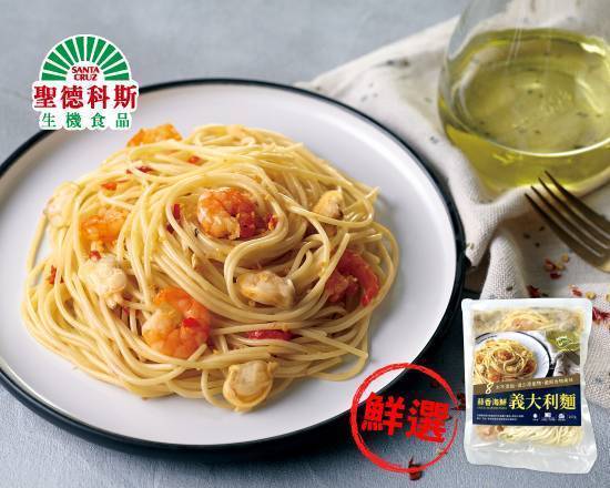 綠色未來蒜香海鮮義大利麵(247g/包)