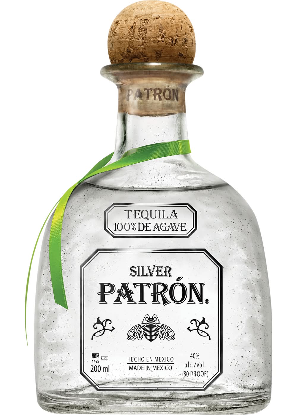 PATRÓN 100% De Agave Silver Tequila (200 ml)