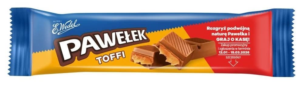 E. Wedel Pawełek Batonik toffi 45 g