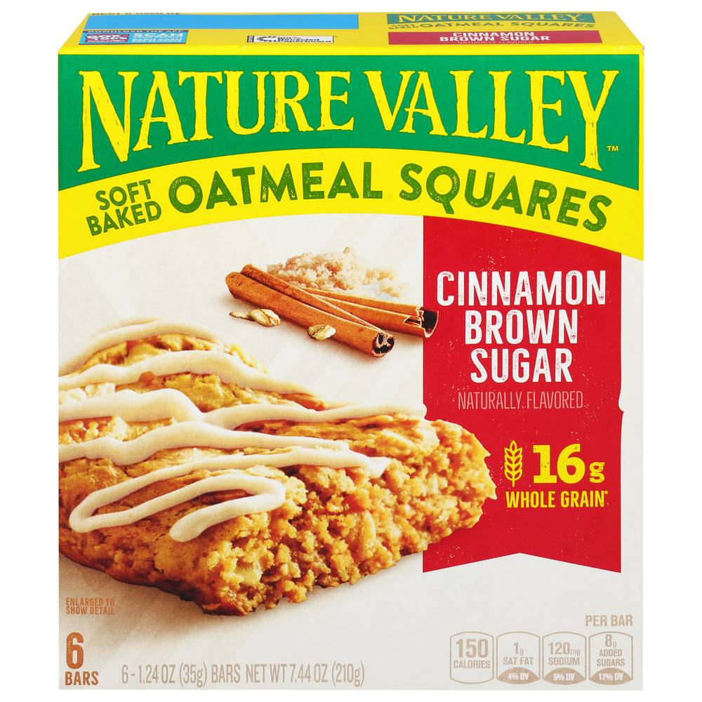 Nature Valley Soft-Baked Cinnamon Brown Sugar Oatmeal Squares (6 ct)