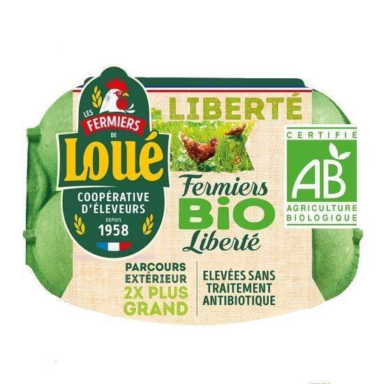 6 oeufs fermiers bio de - fermiers de loué - 6x  œufs