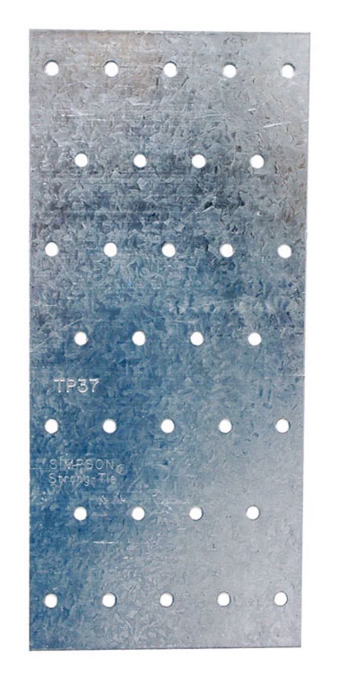 Simpson Strong-Tie 7 In. H X 0.04 In. W X 3.1 In. L Galvanized Steel Tie Plate