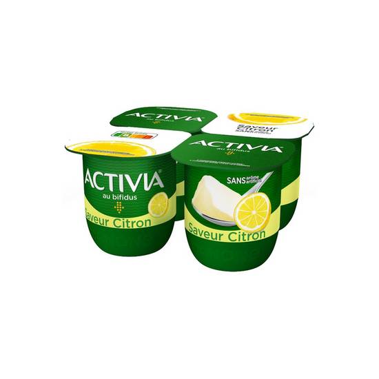 Yaourts bifidus saveur citron Activia 4 x 125 g