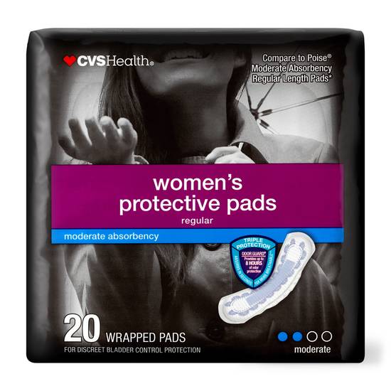 CVS Health Women's Protective Pads Moderate Absorbency, 20 CT
