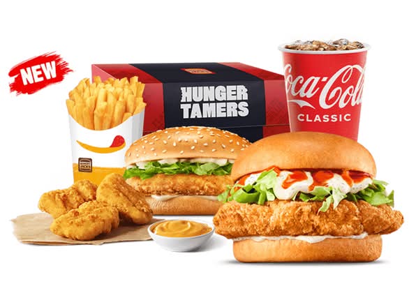 Large Outback Jack's Fried Chicken Hunger Tamers