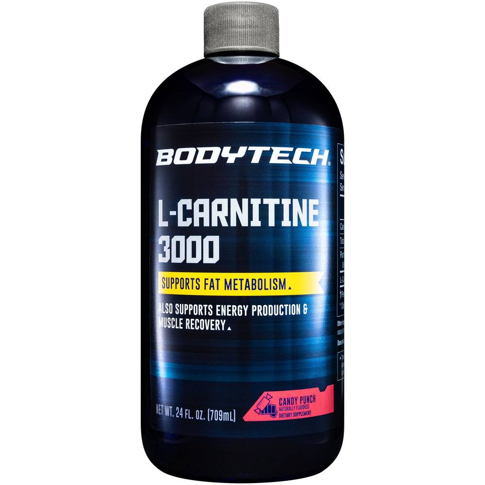 Bodytech L Carnitine 3000 Dietary Supplement Drink (24 fl oz) (candy punch)