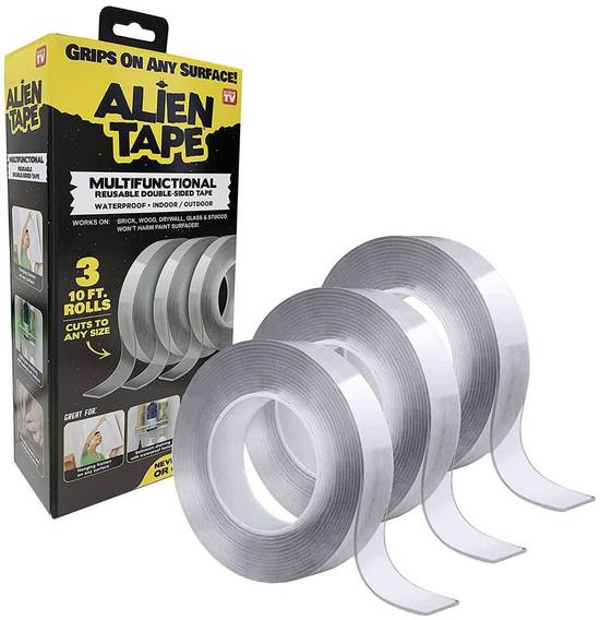 Alien Tape Multifunctional Reusable Double-Sided Tape (3 units)