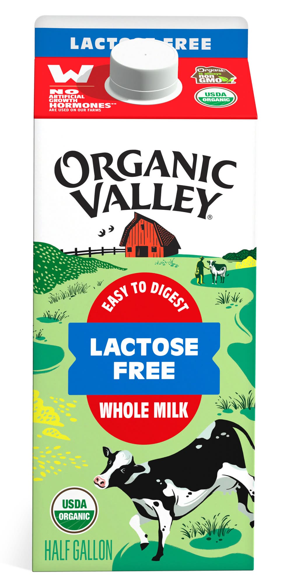 Organic Valley Lactose Free Whole Milk (1.89 L)