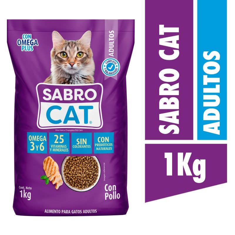 Sabro Cat · Alimento seco con pollo para gato - Adulto (1 kg)