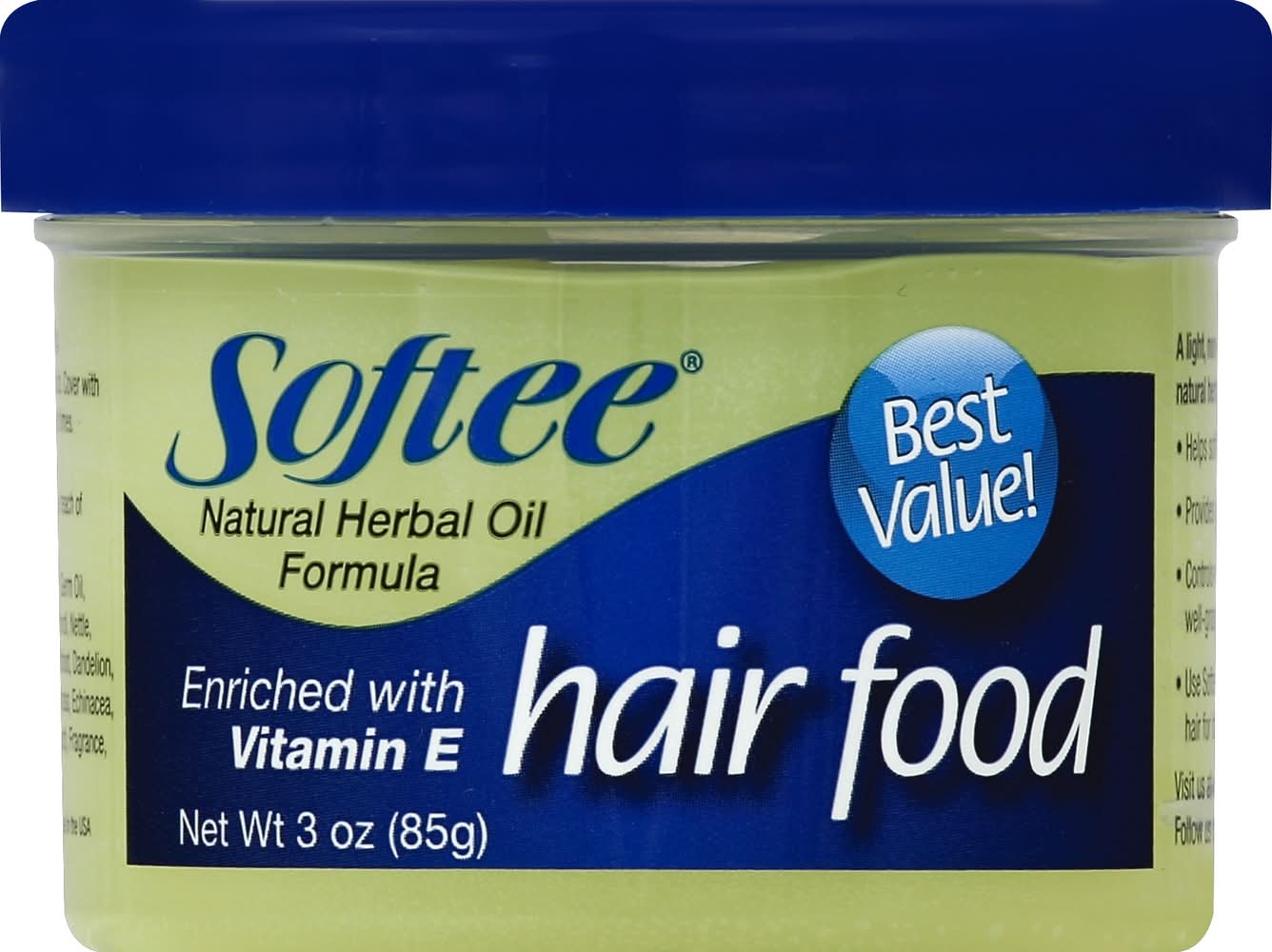 Softee Natural Herbal Oil Formula Enriched With Vitamin E Hair Food (3 oz)