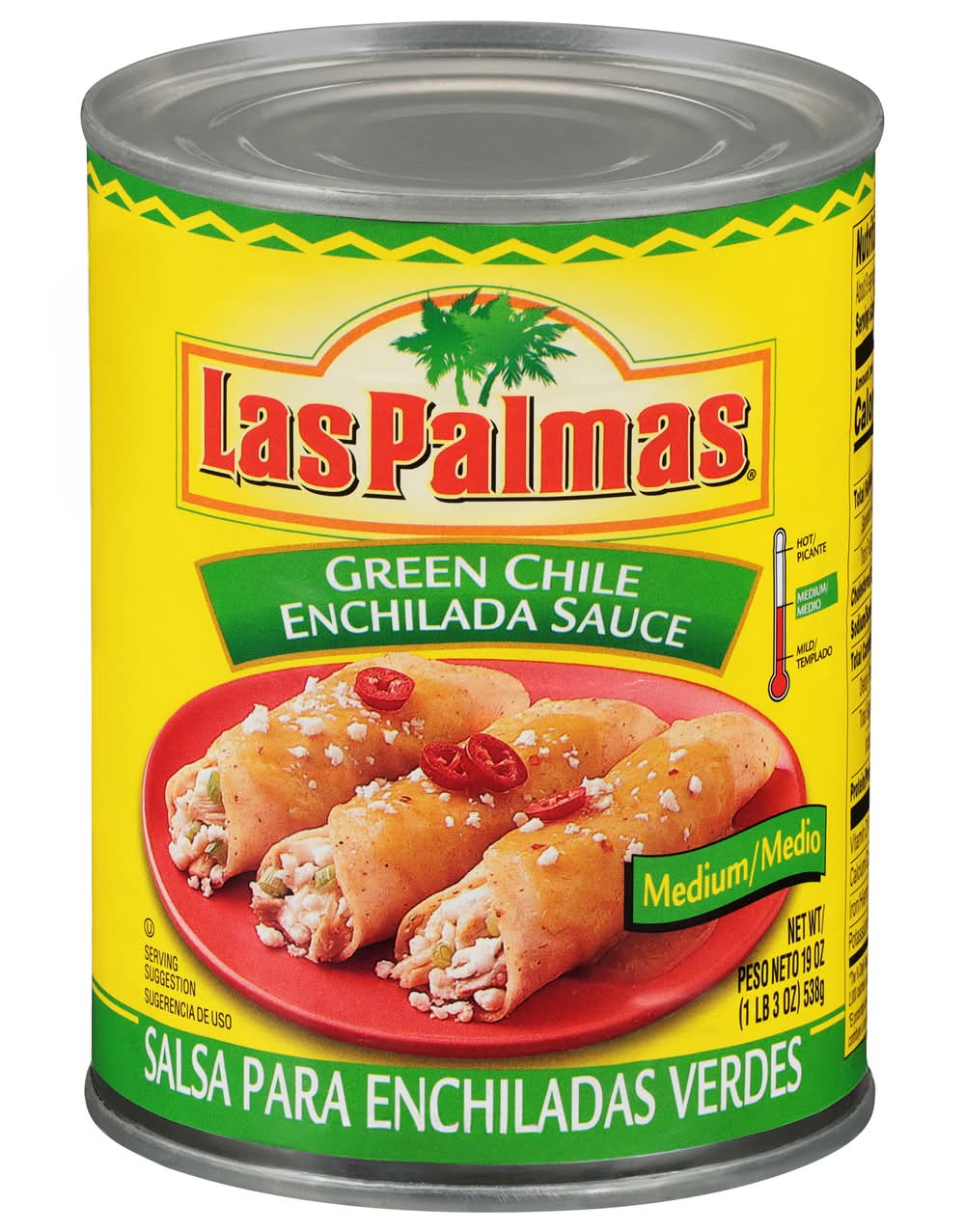 Las Palmas Green Chile Medium Enchilada Sauce (19 oz)