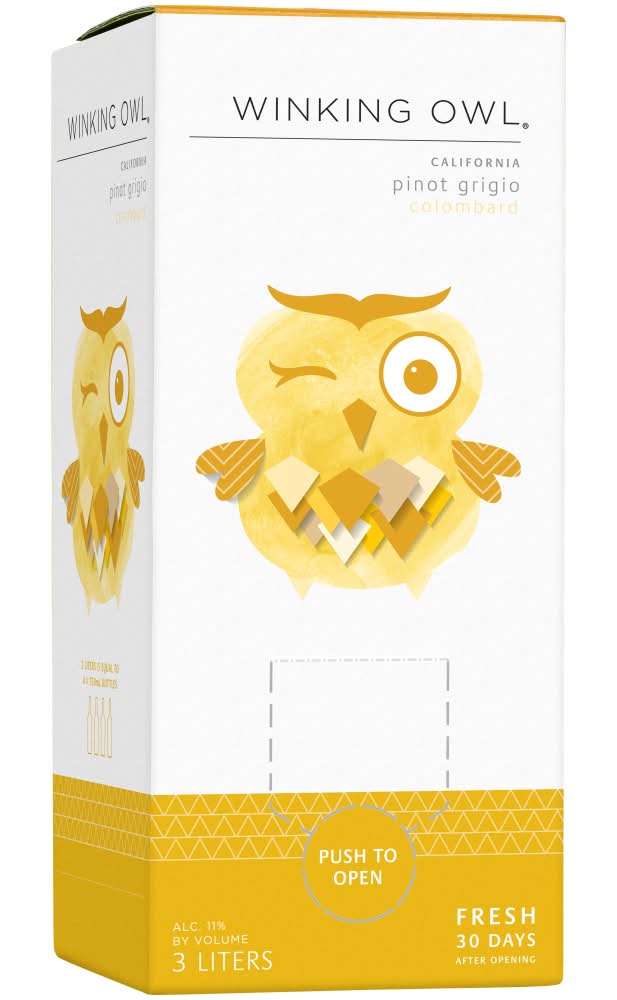 Winking Owl California Pinot Grigio White Wine (3 L)