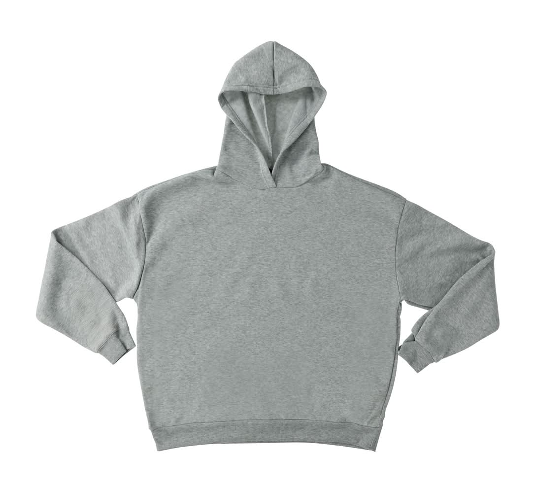 Cozy Fleece Pullover Hoodie Small Gray