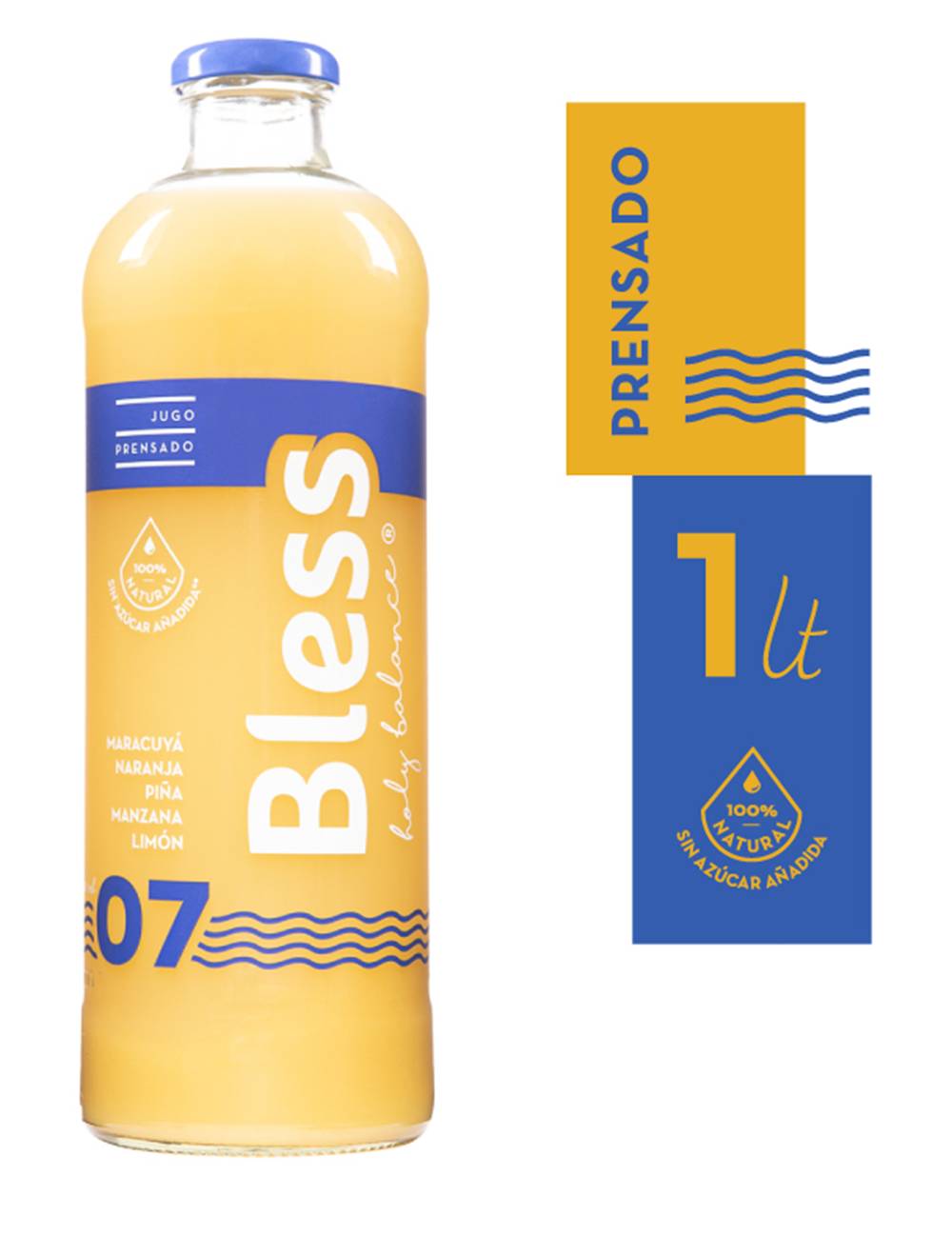 Bless · Jugo prensado 0% azúcar añadida (1 L)