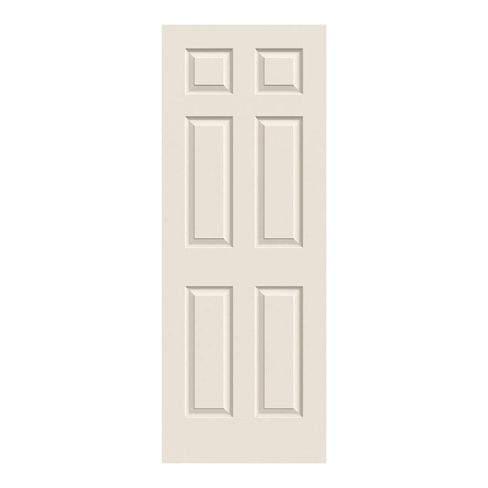 RELIABILT 24-in x 80-in 6-panel Textured Hollow Core Molded Composite Slab Door | JW136500074