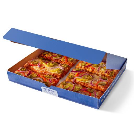 6 Slice Spicy Veg Pizza Box