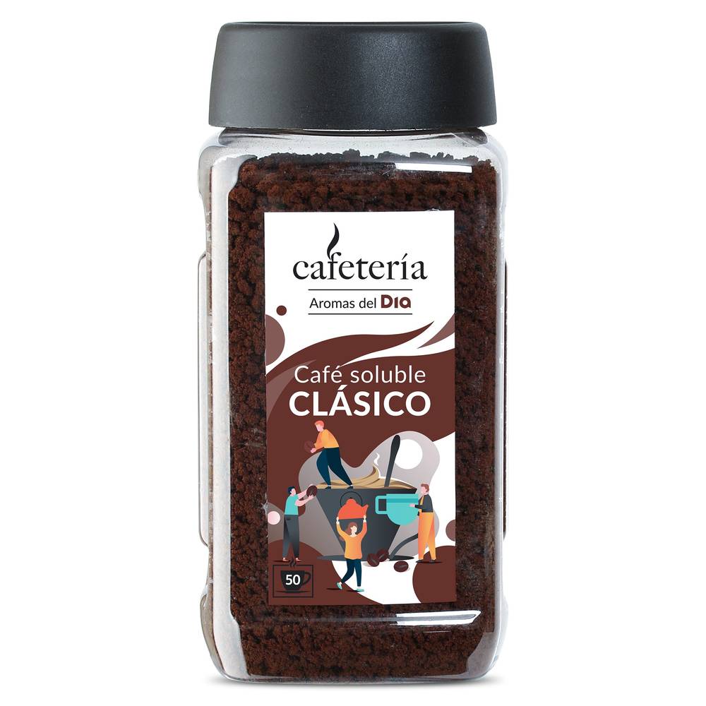 Café Soluble Normal Cafetería De Dia Frasco 100 G