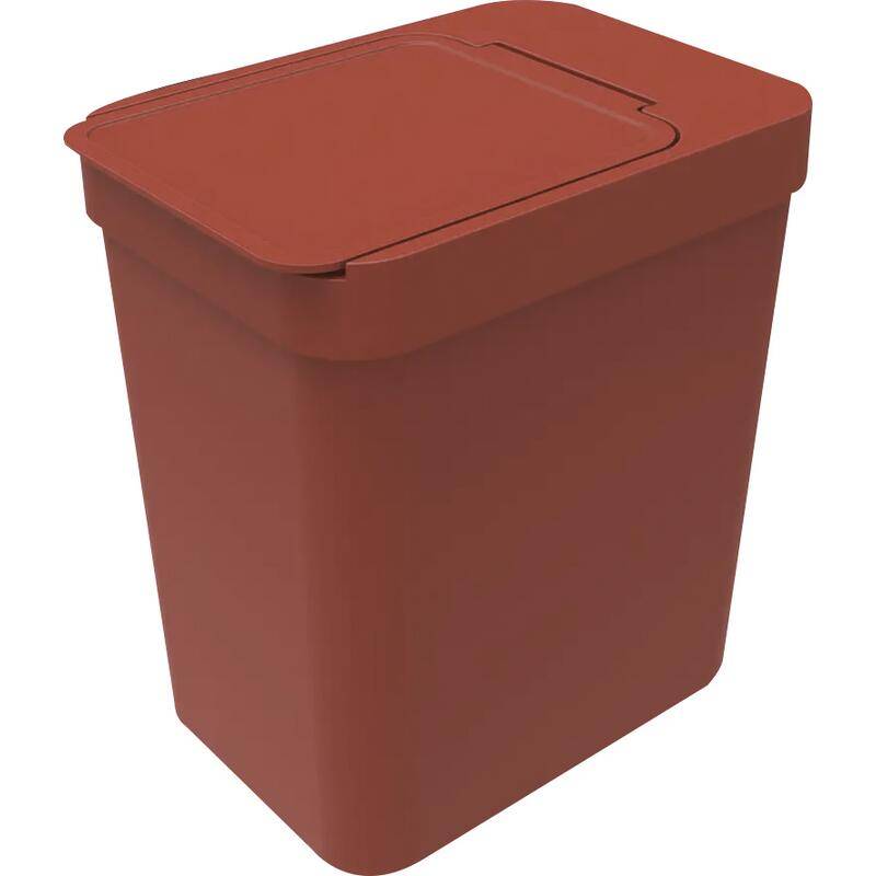 Soprano lixeira de plástico vermelha 5l (22,4x15,8x25,5cm)