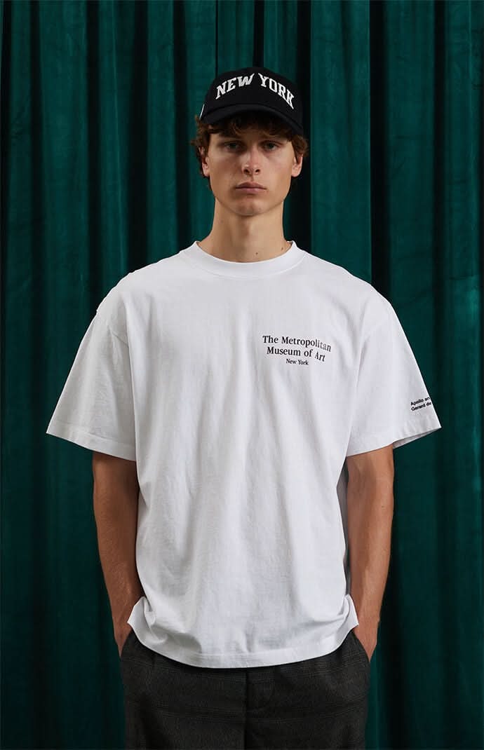 The Met Men's x Pacsun Apollo And Aurora T-Shirt White L