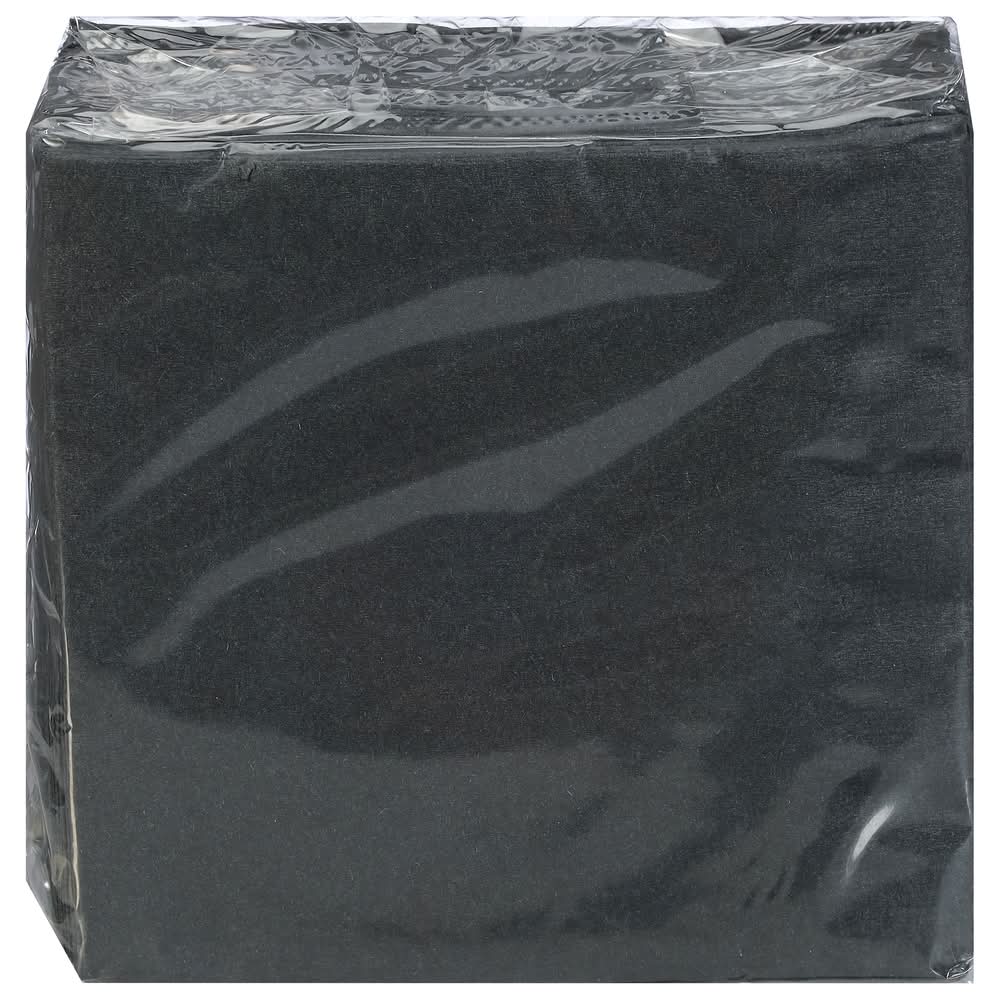 Creative Converting Napkins, 25x25 cm, Black Velvet (3.9 oz, 50 ct)