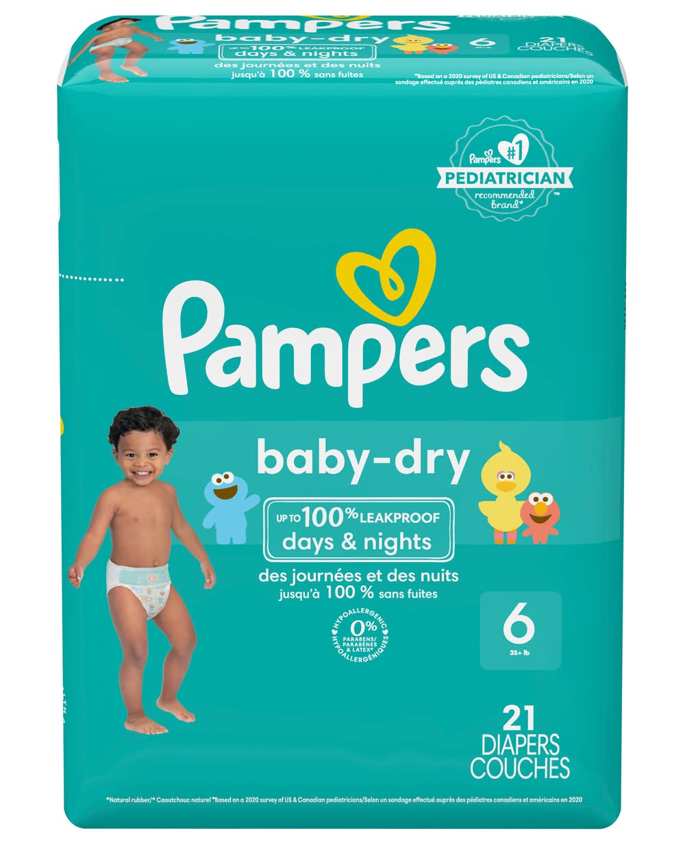 Pampers Leak Proof Baby Dry Ultra Cushiony Diapers, Stage 6 (21 ct)