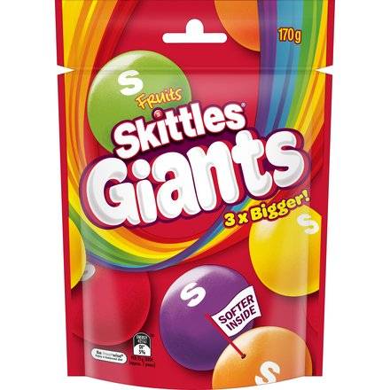 Skittles Giants Fruits Bag 170g