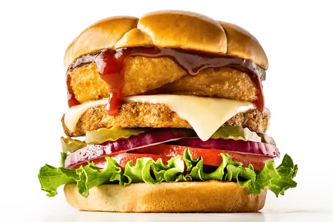 Rodeo Ring Veggie Burger Combo