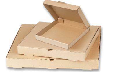 10" Brown Printed Corrugated Pizza Box - 50 Ct (1X50|1 Unit per Case)
