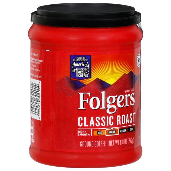 Folgers · Classic Medium Roast Ground Coffee (9.6 oz)