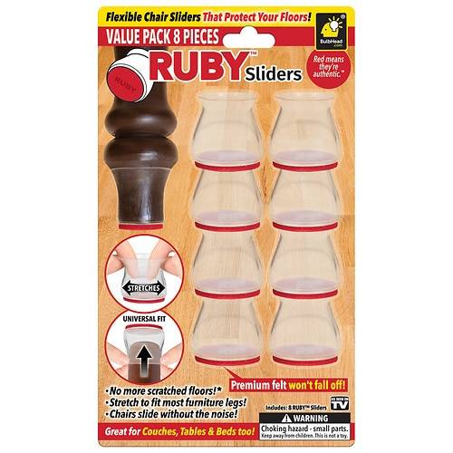 Bulbhead Ruby Sliders - 8.0 EA