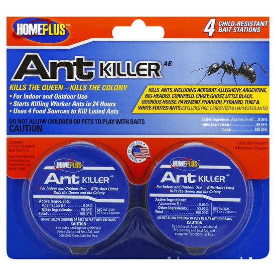 Homeplus Ant Killer Child-Resistant Bait Stations (4 ct)