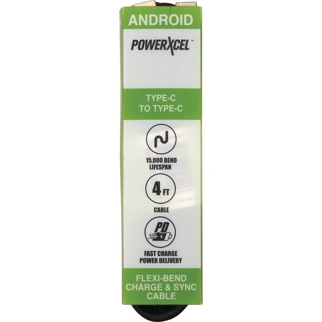 Powerxcel Anroid Type-C Flexi Bend Charge & Sync Cable