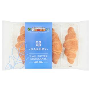 Co-op Bakery 4 All Butter Croissants