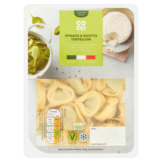 Co-op Spinach & Ricotta Tortelloni (300g)