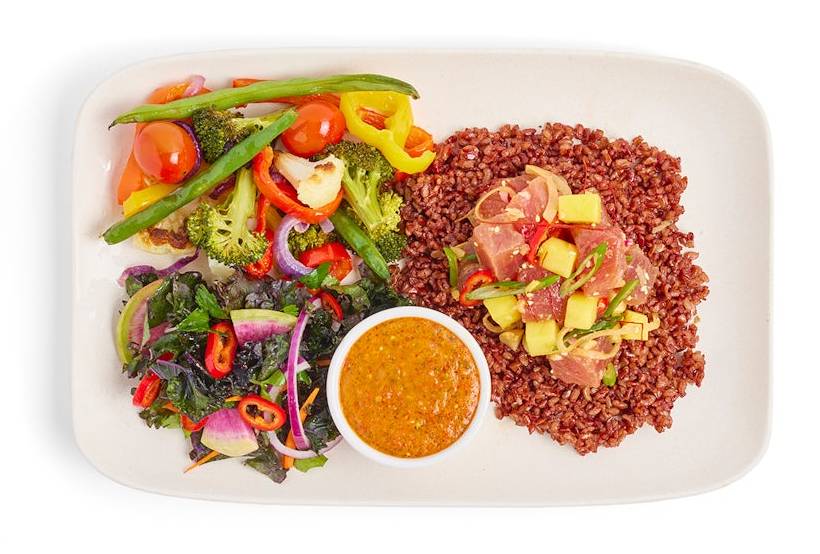 Spicy Hawaiian Ahi Tuna Poke Plate