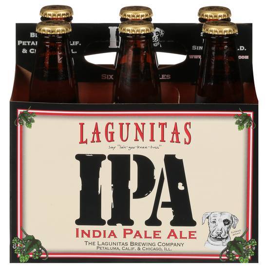 Lagunitas India Pale Ale Beer (6 ct, 12 fl oz)