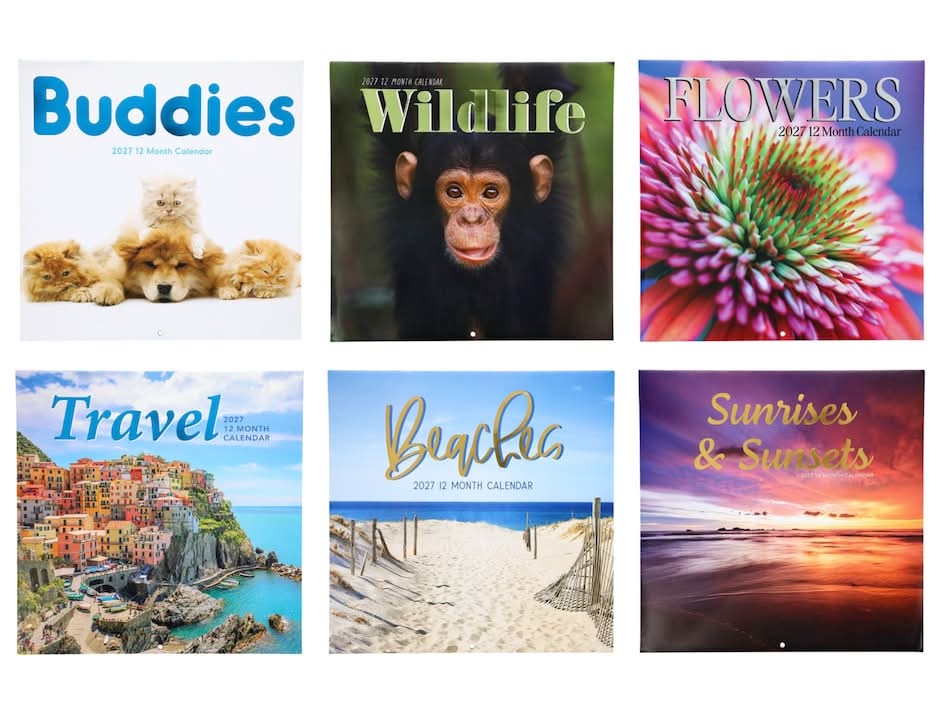 2027 Nature-themed 12-month Calendar, Assorted Designs