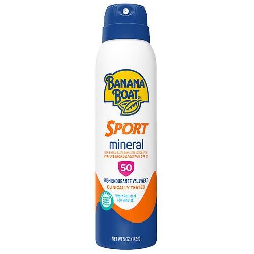 Banana Boat Mineral Sunscreen Sport Spray SPF 50 - 5.0 oz