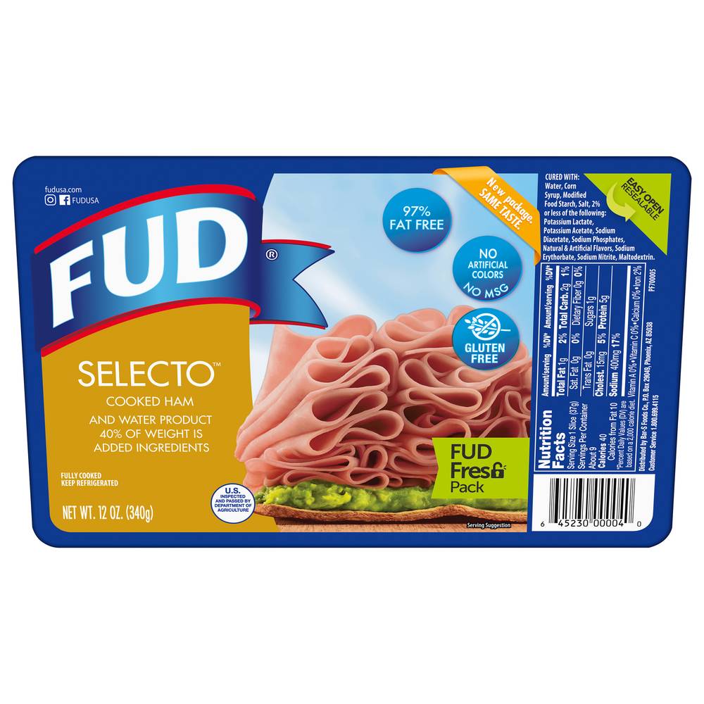 FUD Selecto Cooked Ham (12 oz)