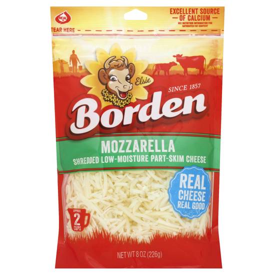 Borden Shredded Mozzarella Part-Skim Cheese