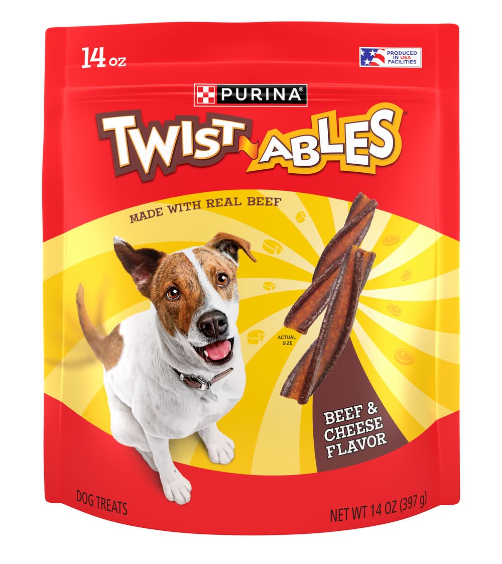 Purina Twistables Treats For Dogs, Beef & Cheese (14 oz)