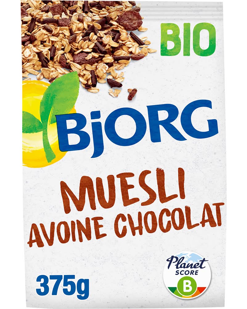 Bjorg - Muesli avoine bio, chocolat (375g)