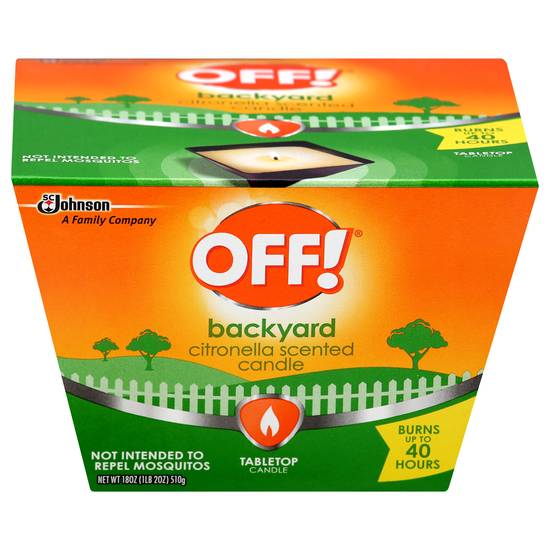 Off! Backyard Tabletop Citronella Scented Candle (18 oz)