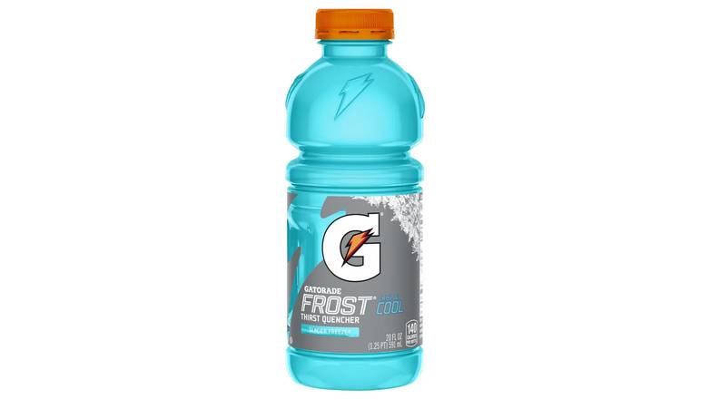 Gatorade Thirst Quencher Frost Glacier Freeze 20 Fluid Ounce Plastic Bottle