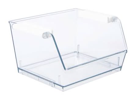 Stackable Plastic Storage Bin Clear