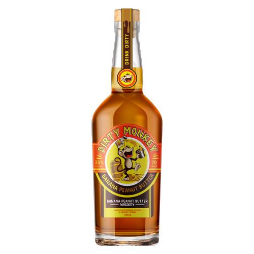 Dirty Monkey Banana Peanut Butter Whiskey (750 ml)