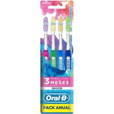 ORAL-B Cepillo Pro-Salud Clean Indicator Color 4pack