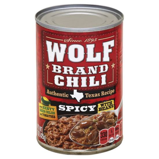 Wolf Brand Chili Spicy Chili With Beans (15 oz)