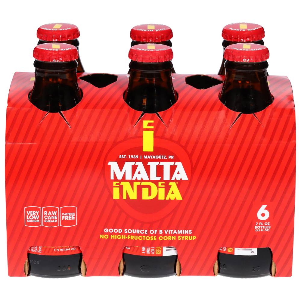 Malta India Non Alcoholic Malt Beverage (6 pack, 7 fl oz)