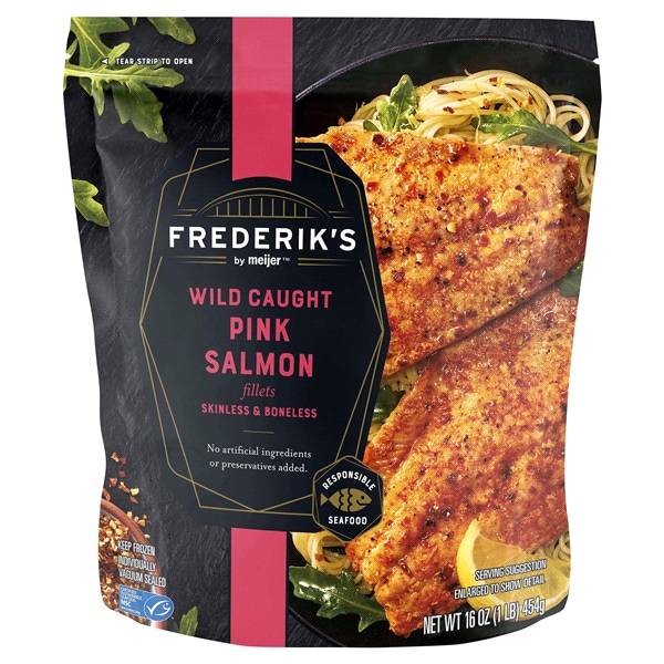 Frederik's by Meijer Wild Caught Pink Salmon Fillets Skinless and Boneless (16 oz)